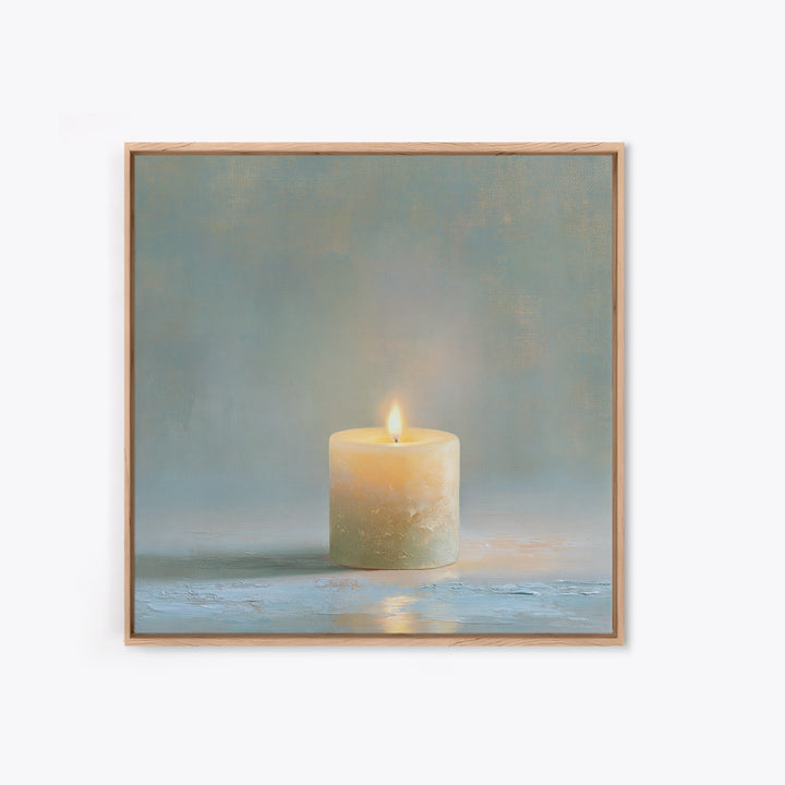 Warm Candle Flame Canvas Print, Spa Art, Statement Artwork, Spa Decor, Fine Art, Serenity, Printable Wall Art, Printable Art, SPA-1x1-9
