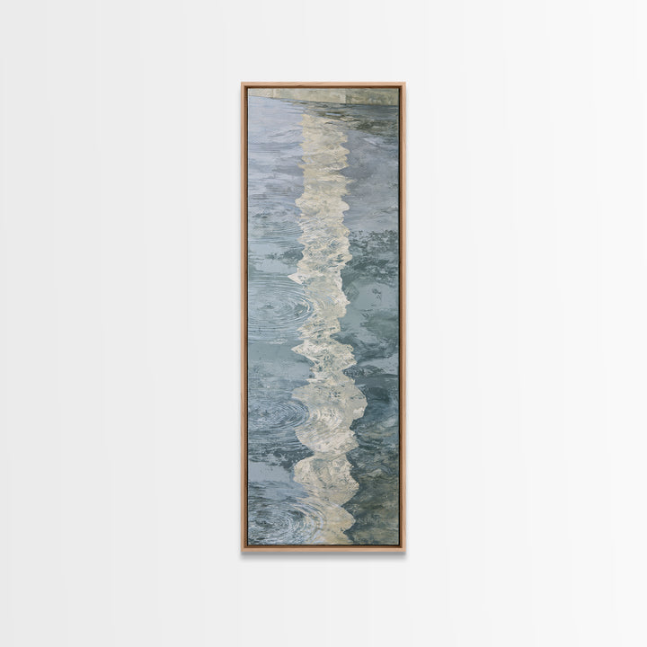 Abstract Water Ripples Canvas Print, Spa Art, Neutral Decor, Spa Decor, Fine Art, Serenity, Home Decor, Wall Decor, SPA-1x3-18