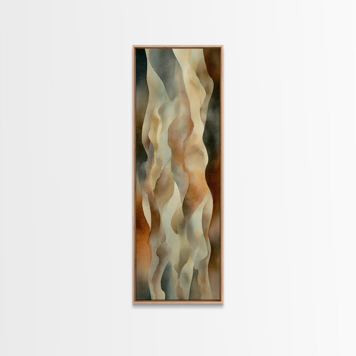 Minimal Face with Closed Eyes and Flowers Framed Canvas Print, Spa Art, Minimalist Art, Spa Decor, Fine Art, Serenity, SPA-1x3-31