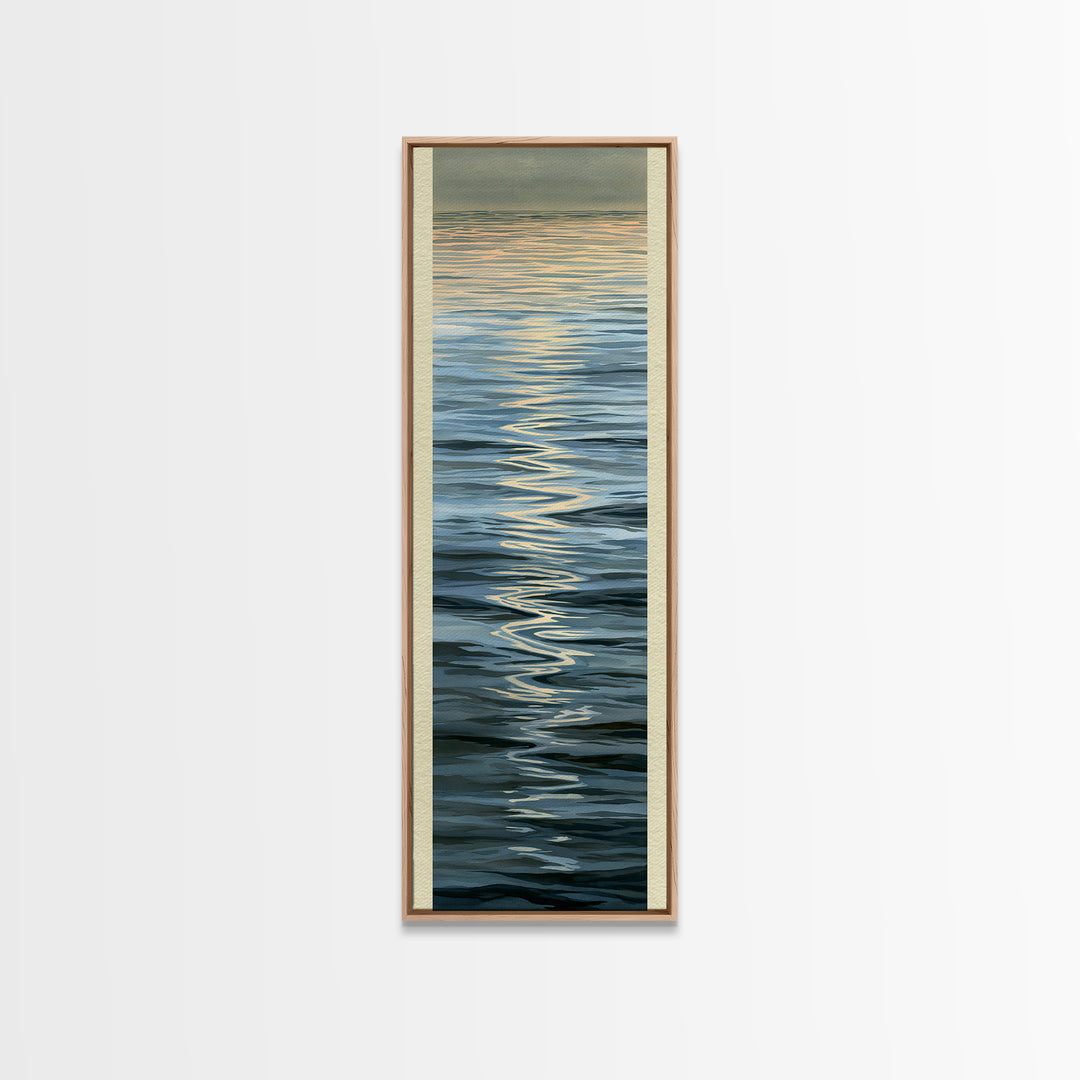Abstract Water Ripples Canvas Print, Spa Art, Neutral Decor, Spa Decor, Fine Art, Serenity, Home Decor, Wall Decor, SPA-1x3-42