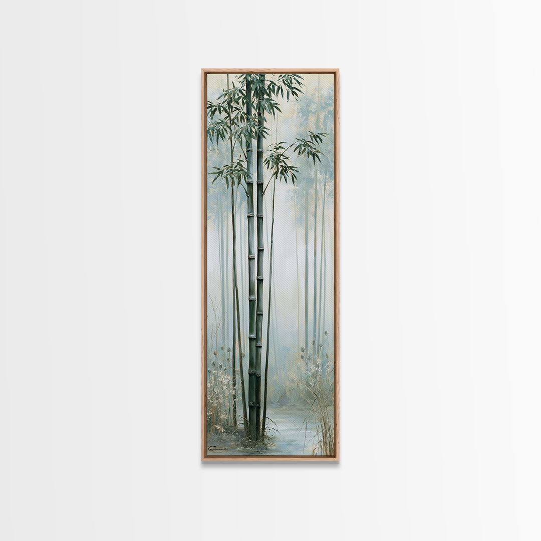 Misty Bamboo Forest Canvas Print, Spa Art, Printable Art, Spa Decor, Fine Art, Serenity, Fine Art Photography, Animal Art, SPA-1x3-65