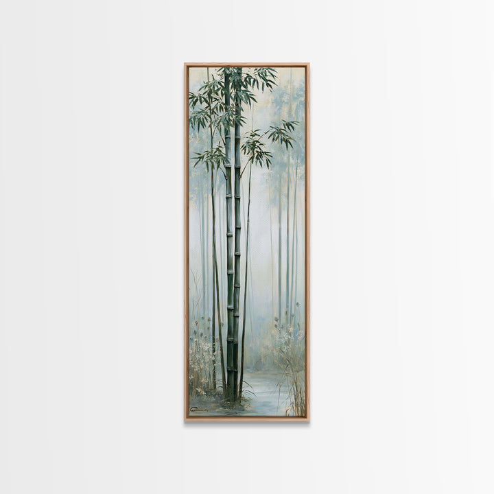 Misty Bamboo Forest Canvas Print, Spa Art, Printable Art, Spa Decor, Fine Art, Serenity, Fine Art Photography, Animal Art, SPA-1x3-65