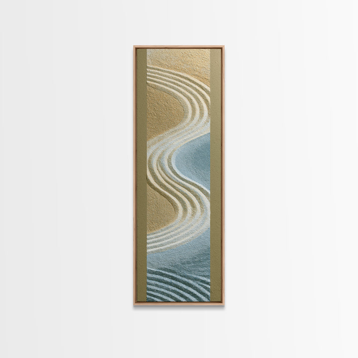 Sand Garden Lines Canvas Print, Spa Art, Fashion Wall Art, Spa Decor, Fine Art, Serenity, Modern Decor, Fine Art Print, SPA-1x3-72