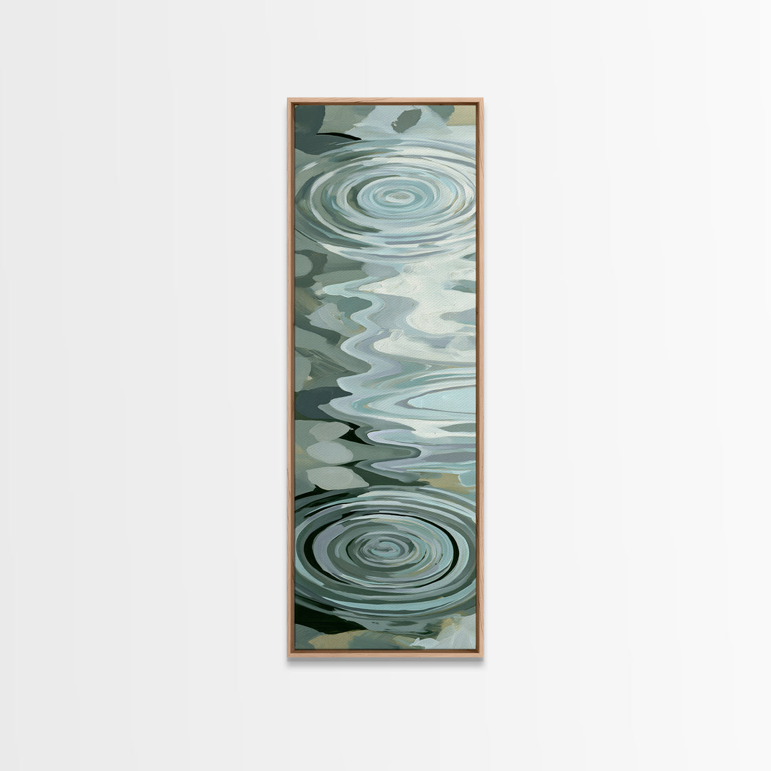 Abstract Water Ripples Canvas Print, Spa Art, Wall Art, Spa Decor, Abstract Art, Serenity, Dog Wall Art, Abstract Print, SPA-1x3-90