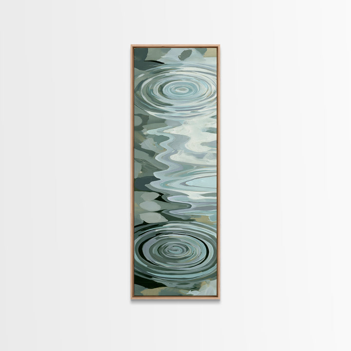 Abstract Water Ripples Canvas Print, Spa Art, Wall Art, Spa Decor, Abstract Art, Serenity, Dog Wall Art, Abstract Print, SPA-1x3-90