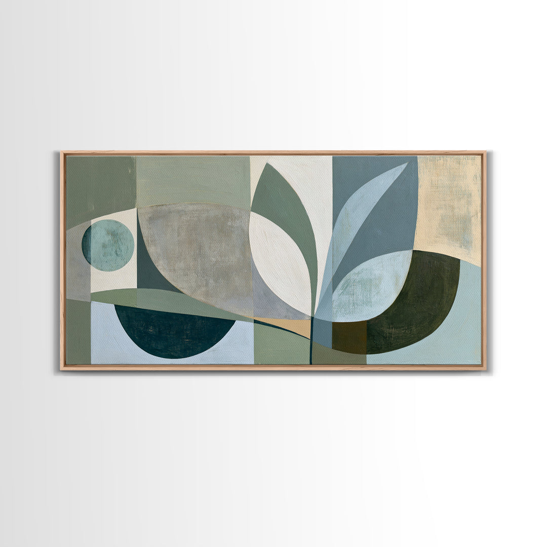 Sage and Ivory Geometric Calm Composition Canvas Print, Spa Art, Fine Art Photography, Spa Decor, Fine Art, Serenity, SPA-2x1-89