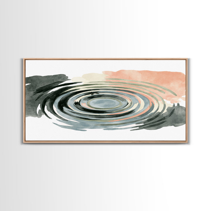 Abstract Water Ripples Canvas Print, Spa Art, Nature Prints, Spa Decor, Abstract Art, Serenity, Dog Groomer Gifts, Salon Decor, SPA-2x1-98