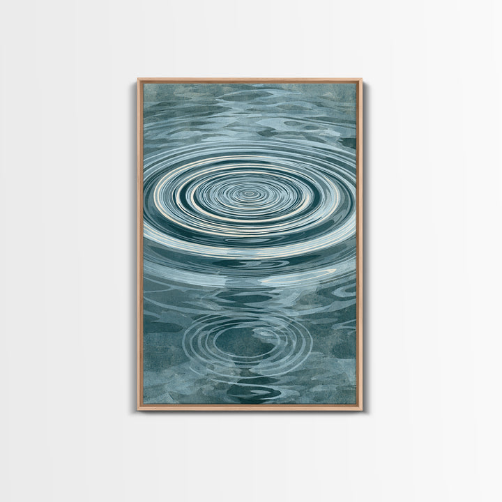 Abstract Water Ripples Canvas Print, Spa Art, Wall Art, Spa Decor, Abstract Art, Serenity, Dog Wall Art, Abstract Print, SPA-2x3-14
