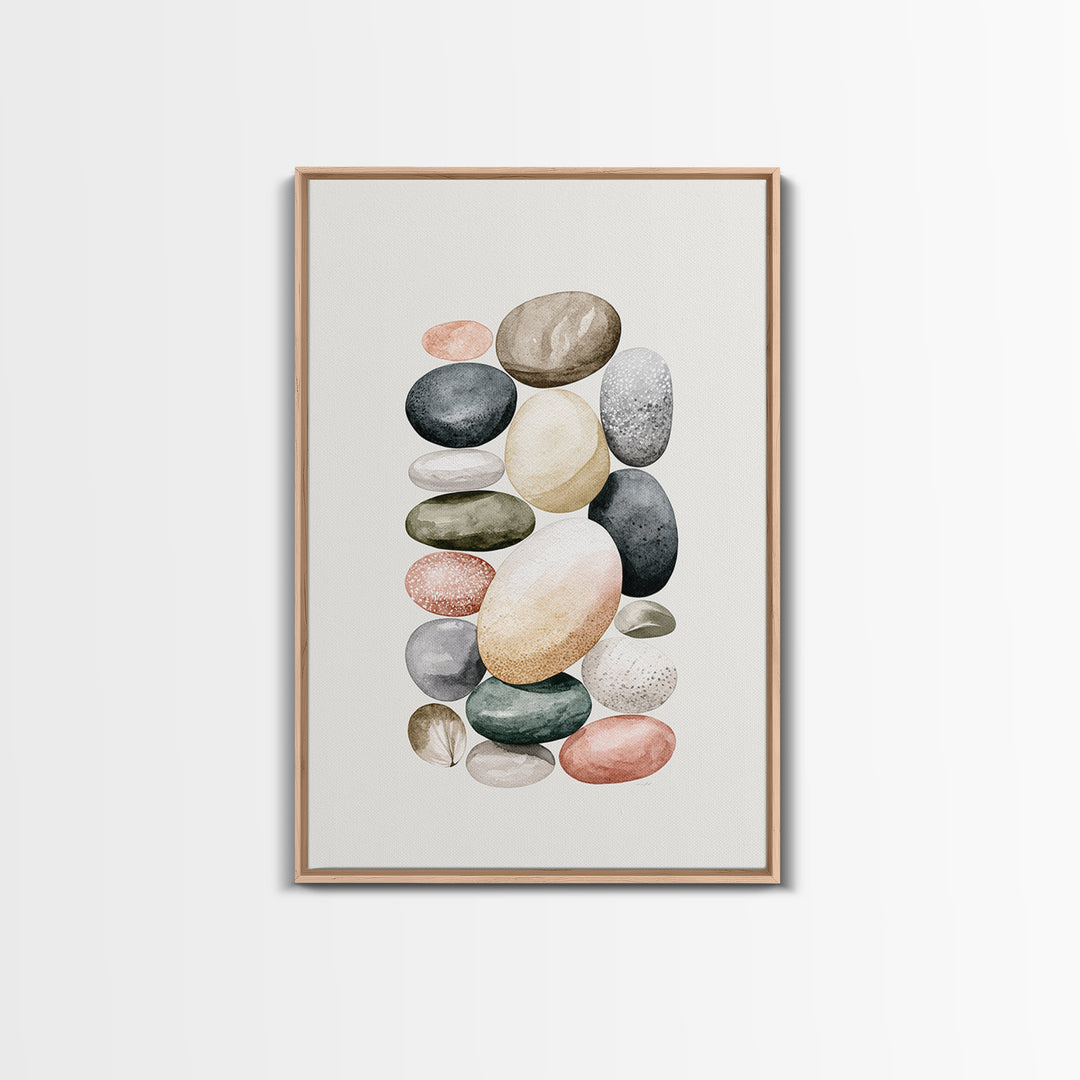 Pebble Texture Abstract Canvas Print, Spa Art, Wall Art Print, Spa Decor, Abstract Art, Serenity, Animal Art, Modern Home Decor, SPA-2x3-23