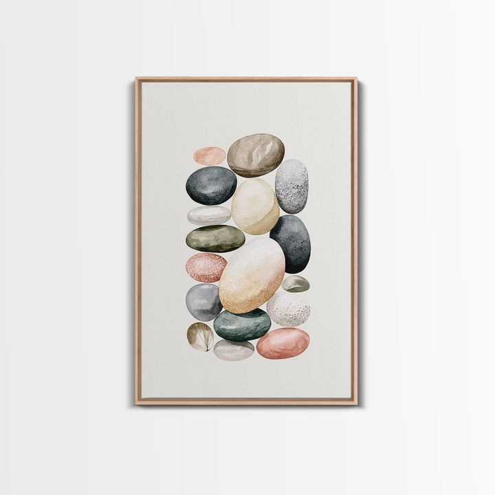 Pebble Texture Abstract Canvas Print, Spa Art, Wall Art Print, Spa Decor, Abstract Art, Serenity, Animal Art, Modern Home Decor, SPA-2x3-23