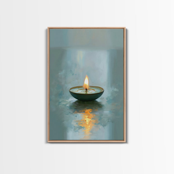 Warm Candle Flame Canvas Print, Spa Art, Fine Art Photography, Spa Decor, Fine Art, Serenity, Wildlife Wall Art, Gallery Decor, SPA-2x3-65