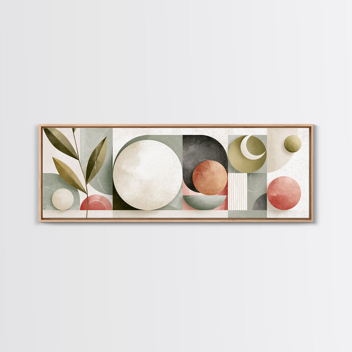 Sage and Ivory Geometric Calm Composition Canvas Print, Spa Art, Fine Art Photography, Spa Decor, Fine Art, Serenity, SPA-3x1-13