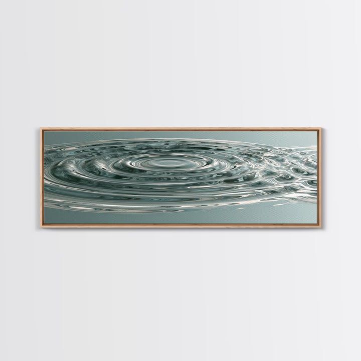 Abstract Water Ripples Canvas Print, Spa Art, Fashion Wall Art, Spa Decor, Abstract Art, Serenity, Modern Decor, Fine Art Print, SPA-3x1-46