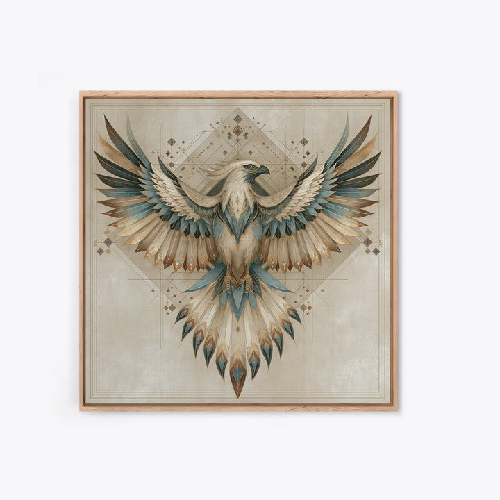 Phoenix Rising as Renewal Symbol Canvas Print, Spiritual Art, Statement Artwork, Living Room Decor, Fine Art, Spirit, SPI-1x1-59
