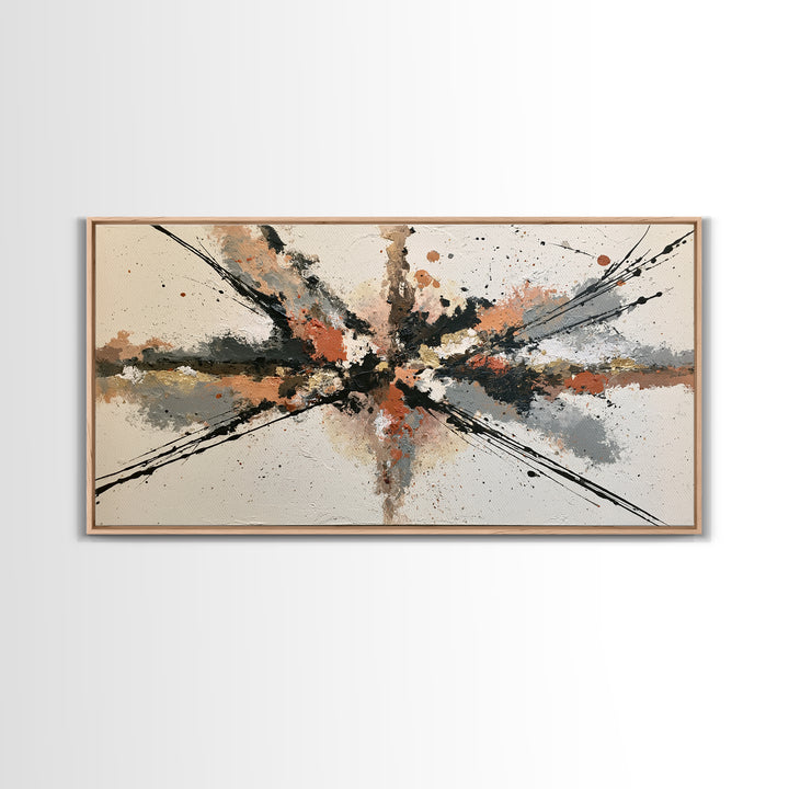 Abstract Aura Portrait Framed Canvas Print, Spiritual Art, Boho Wall Art, Living Room Decor, Fine Art, Spirit, Modern Decor, SPI-2x1-84