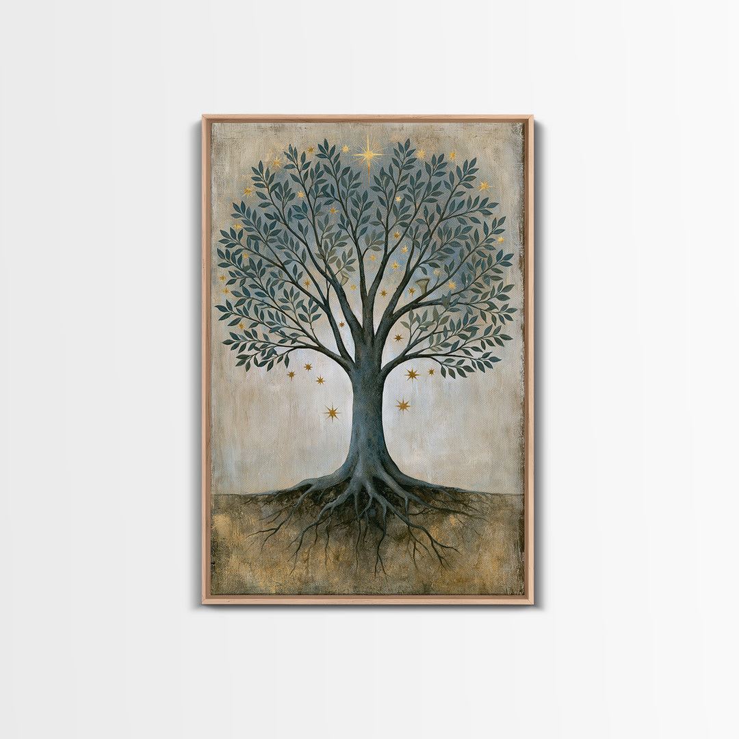 Tree of Life Canvas Print, Spiritual Art, Printable Wall Art, Living Room Decor, Fine Art, Spirit, African American Art, SPI-2x3-10