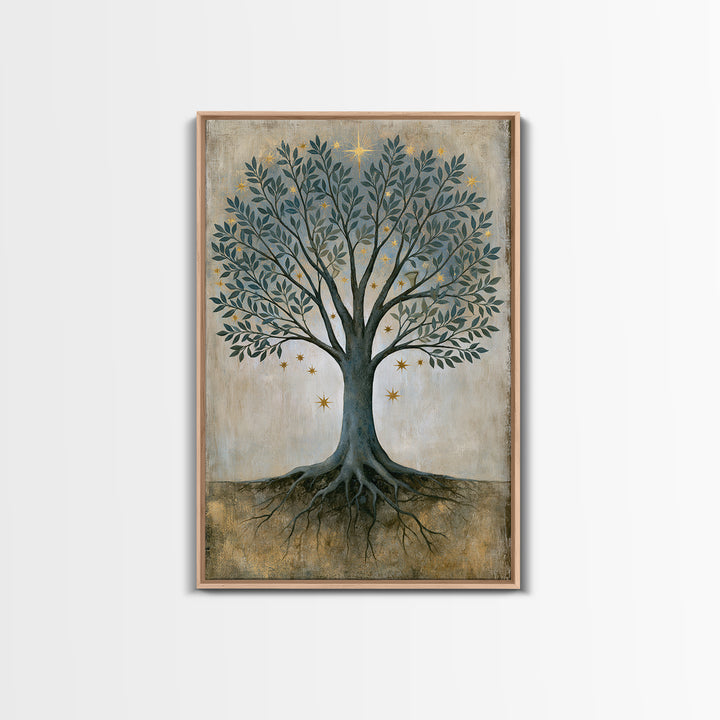 Tree of Life Canvas Print, Spiritual Art, Printable Wall Art, Living Room Decor, Fine Art, Spirit, African American Art, SPI-2x3-10