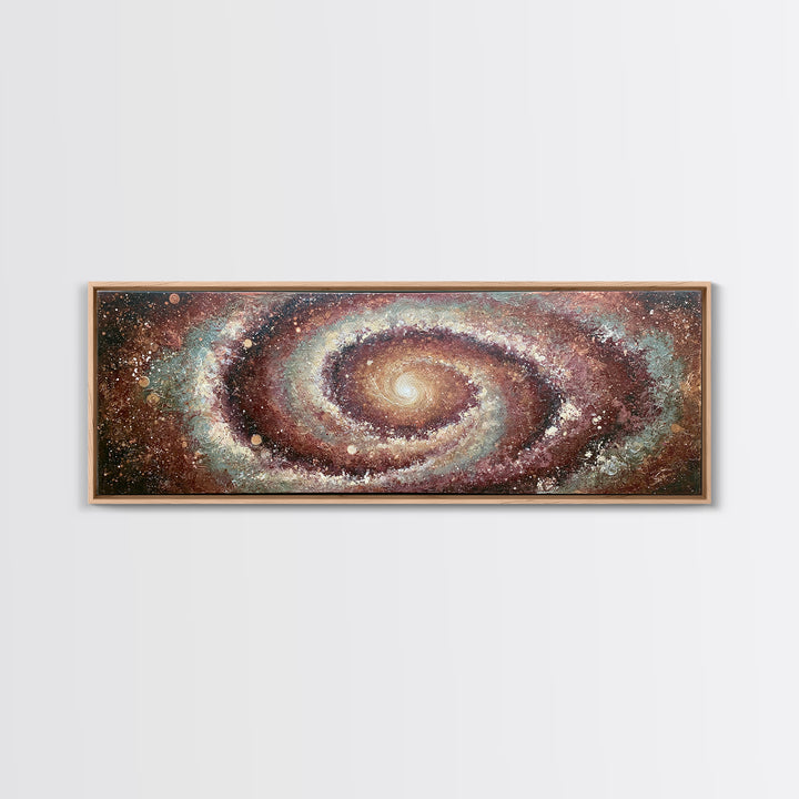 Spiral Galaxy as Soul Journey Metaphor Canvas Print, Spiritual Art, Minimalist Wall Art, Living Room Decor, Fine Art, Spirit, SPI-3x1-38