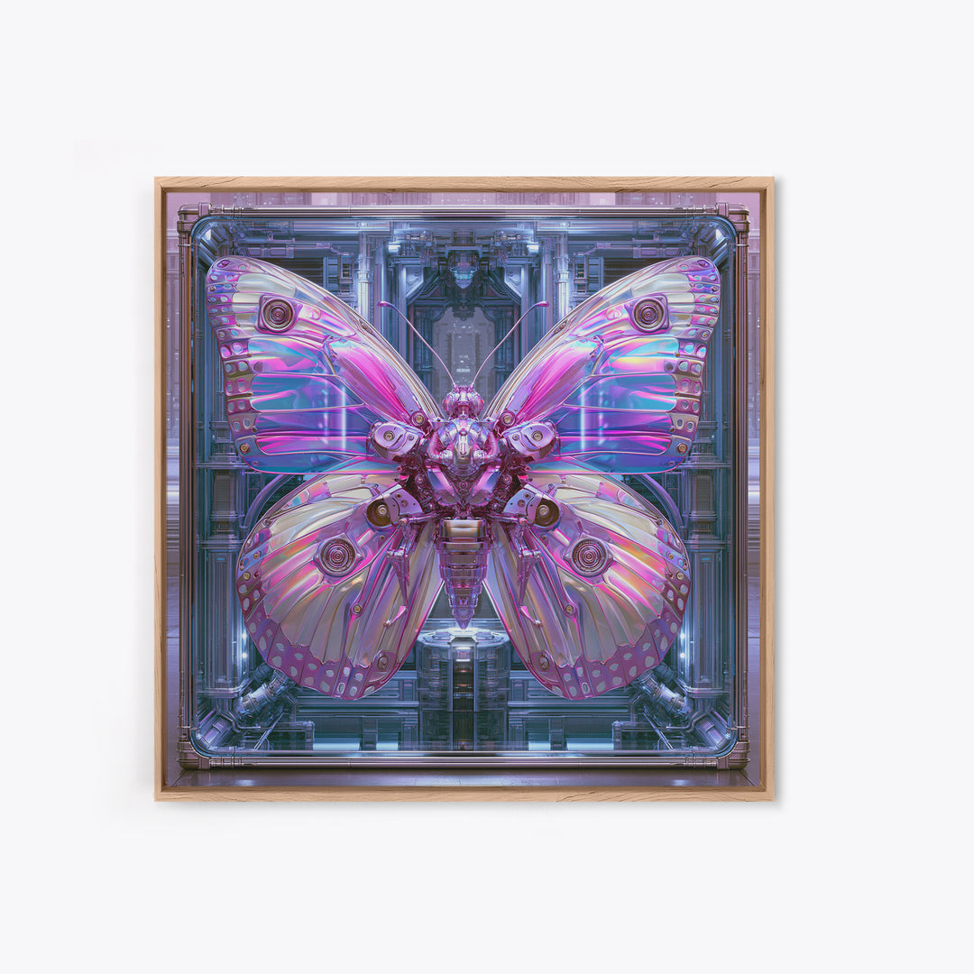 Mechanical Butterfly Specimen Canvas Print, Steampunk Art, Retro Decor, Living Room Decor, Fine Art, Mechanic, Luxury Decor, STE-1x1-14
