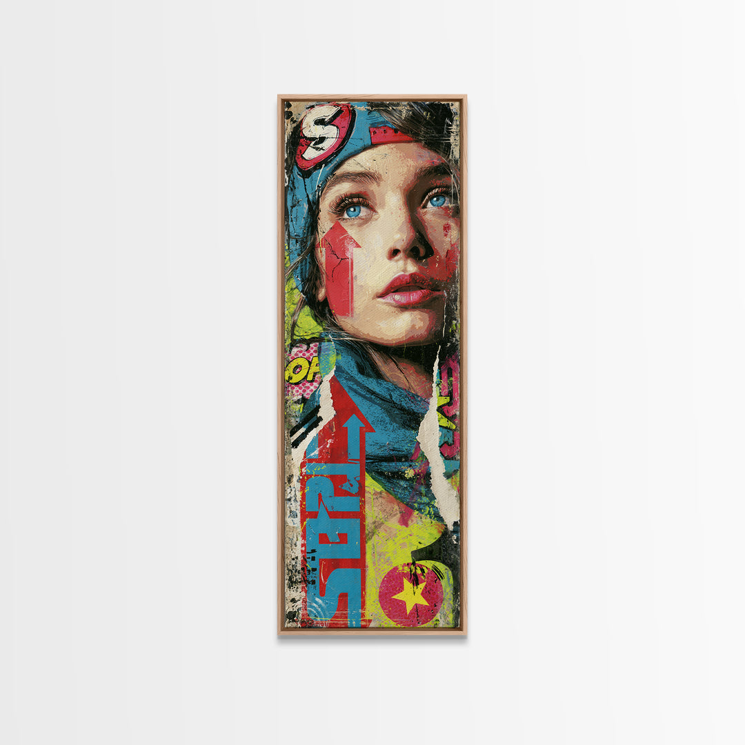 Wildstyle Arrows and Abstract Letter Forms Without Canvas Print, Street Art, Poster, Living Room Decor, Fine Art, Urban, STR-1x3-77