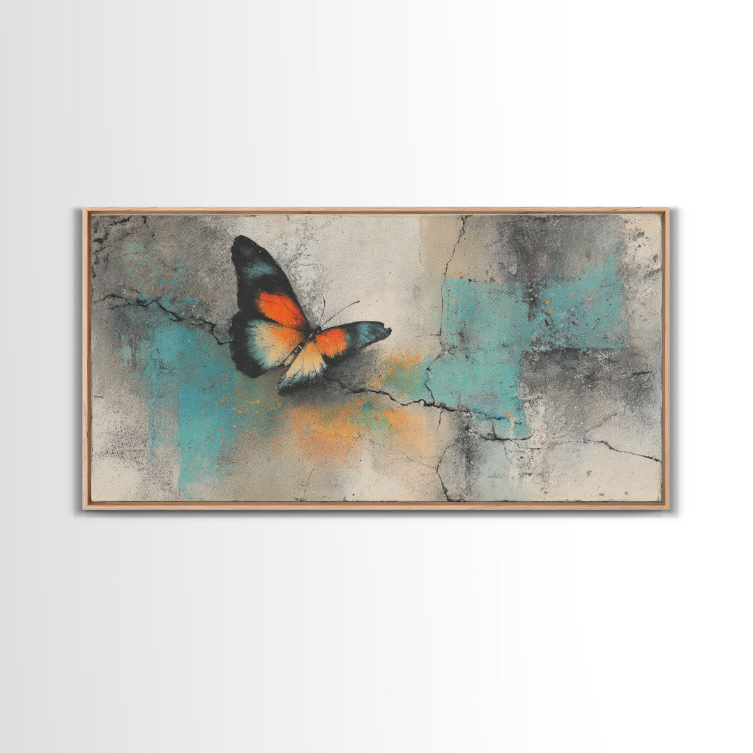 Wildstyle Arrows and Abstract Letter Forms Without Framed Canvas Print, Street Art, Painting, Living Room Decor, Urban, STR-2x1-37