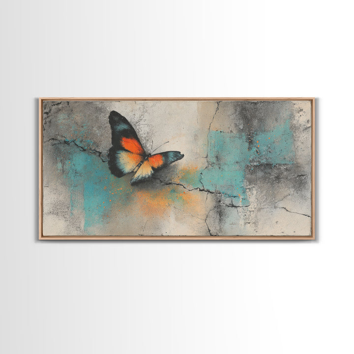 Wildstyle Arrows and Abstract Letter Forms Without Framed Canvas Print, Street Art, Painting, Living Room Decor, Urban, STR-2x1-37