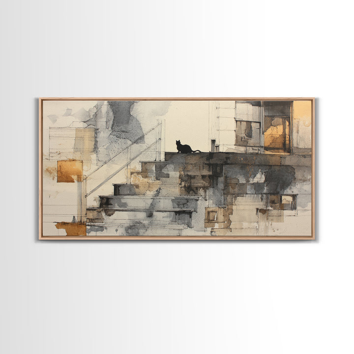 Brick Wall Texture Framed Canvas Print, Street Art, Bar Art, Living Room Decor, Urban, Fine Art Print, Statement Artwork, STR-2x1-96