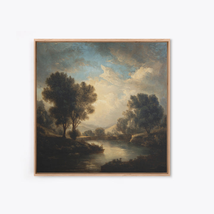 Classic Oil Painted Landscape Canvas Print, Traditional Art, Room Decor, Living Room Decor, Fine Art, Classic, Digital Art, TRA-1x1-49