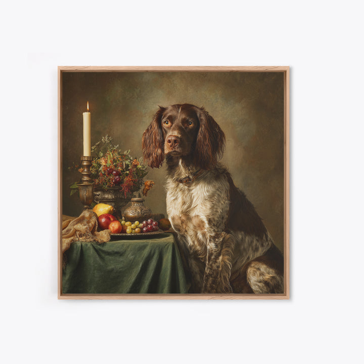 Hunting Dog Portrait Canvas Print, Traditional Art, Custom Art, Living Room Decor, Classic, Modern Decor, Fine Art Print, TRA-1x1-60