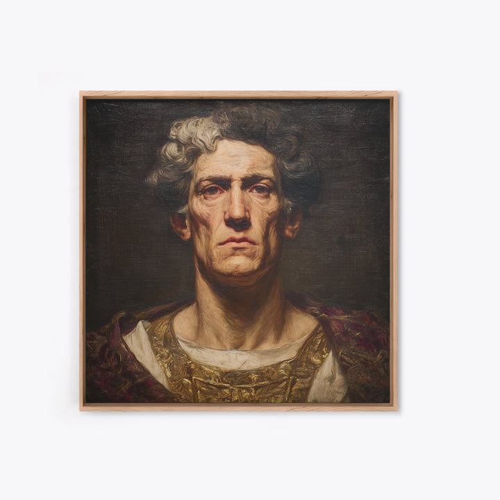 Classical Portrait with Dignified Lighting Canvas Print, Traditional Art, Fine Art Print, Living Room Decor, Classic, TRA-1x1-80