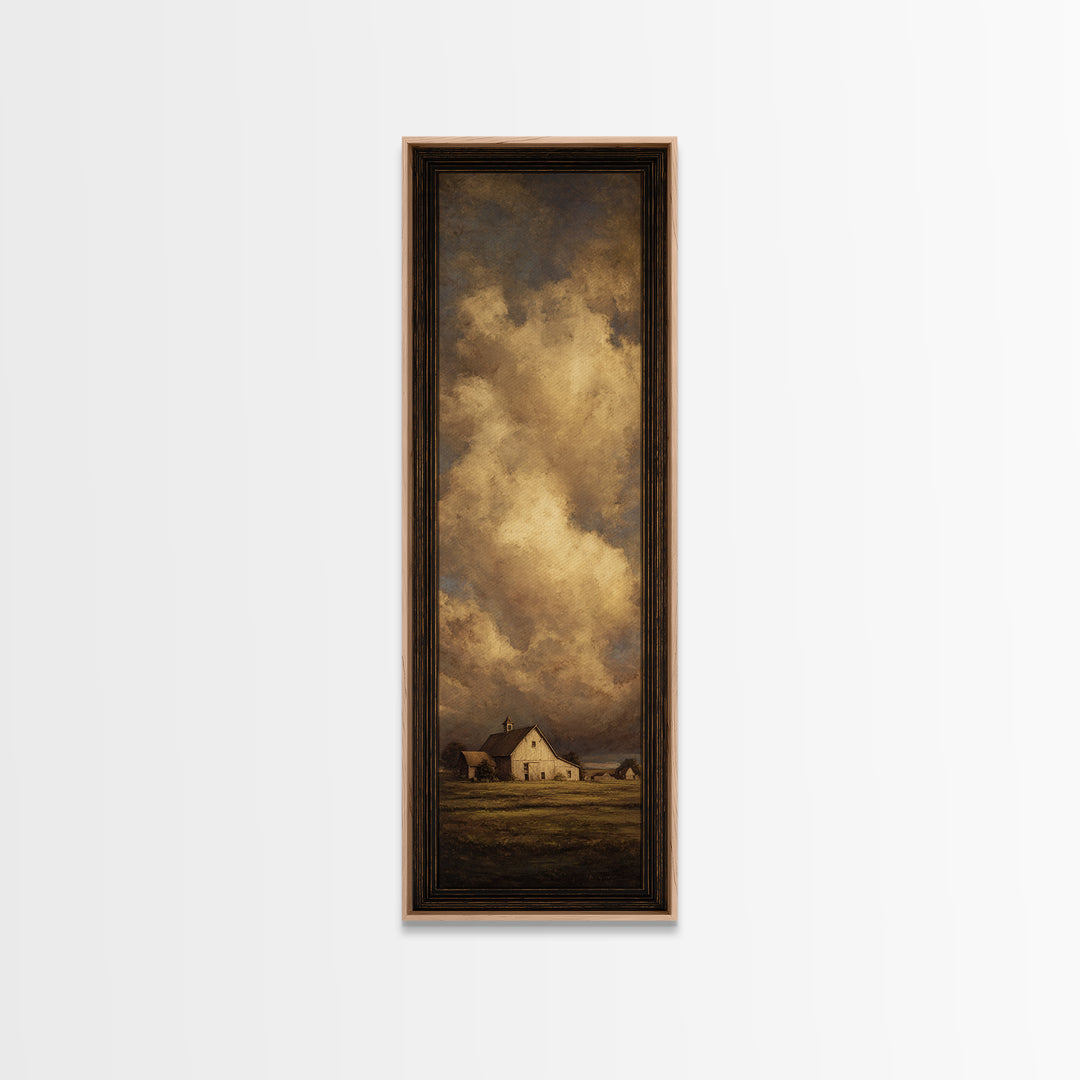 Barn and Farmland Canvas Print, Traditional Art, Living Room Decor, Fine Art, Classic, Dark Art, Pokemon Poster, Gallery Decor, TRA-1x3-11