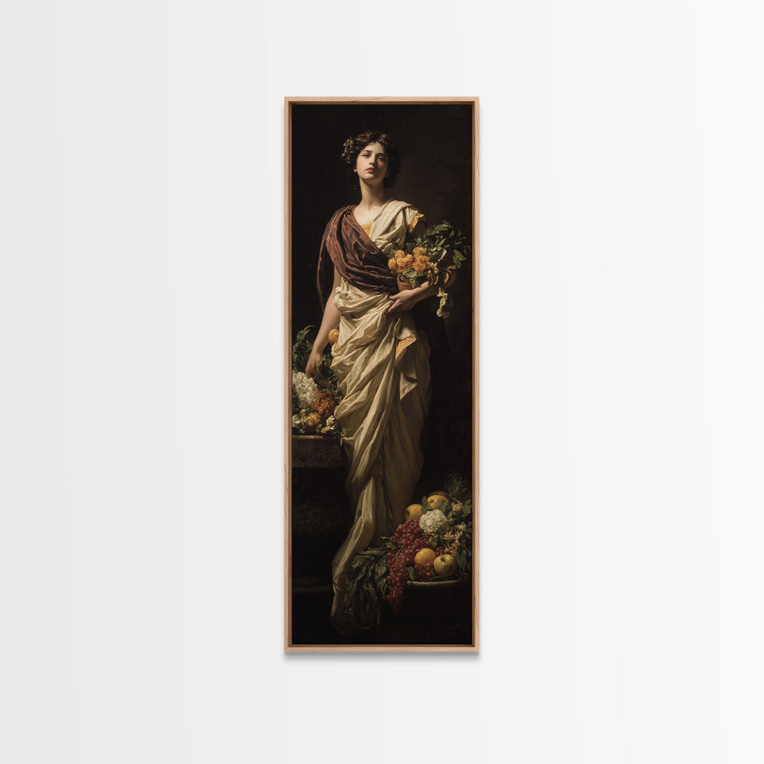Classical Portrait with Dignified Lighting Canvas Print, Traditional Art, Digital Art, Living Room Decor, Fine Art, Classic, TRA-1x3-44