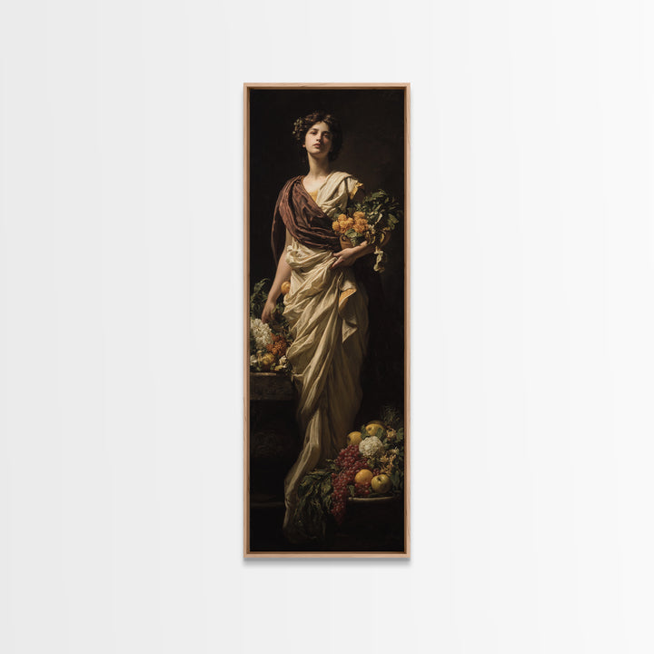 Classical Portrait with Dignified Lighting Canvas Print, Traditional Art, Digital Art, Living Room Decor, Fine Art, Classic, TRA-1x3-44