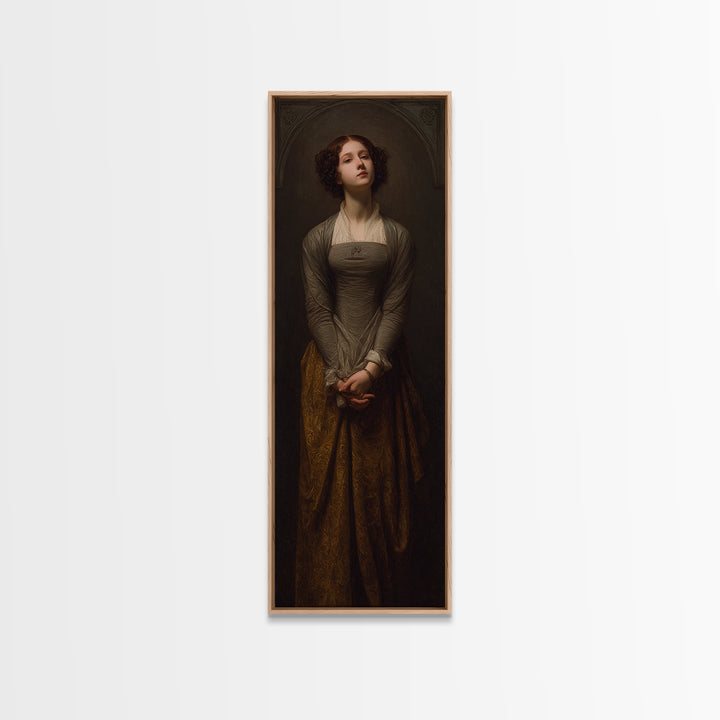 Classical Portrait with Dignified Lighting Canvas Print, Traditional Art, Canvas Print, Living Room Decor, Oil Painting, TRA-1x3-68