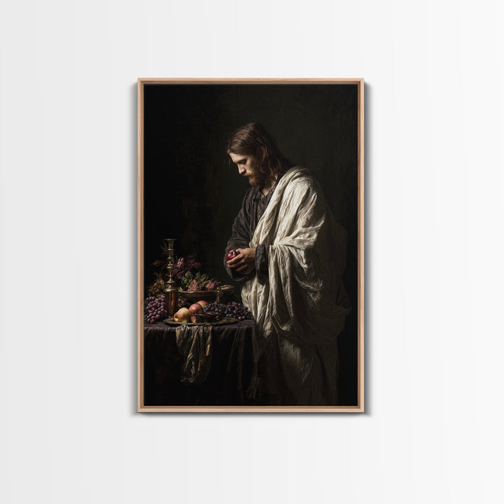 Classical Portrait with Dignified Lighting Canvas Print, Traditional Art, Contemporary Art, Living Room Decor, Classic, TRA-2x3-40