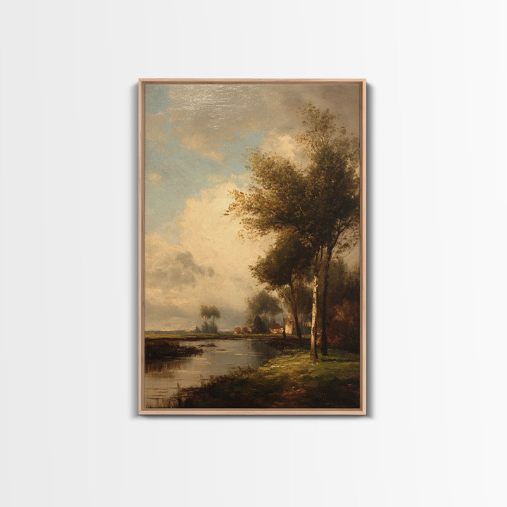 Classic Oil Painted Landscape Canvas Print, Traditional Art, Furry Art, Living Room Decor, Fine Art, Classic, Fine Art Print, TRA-2x3-81