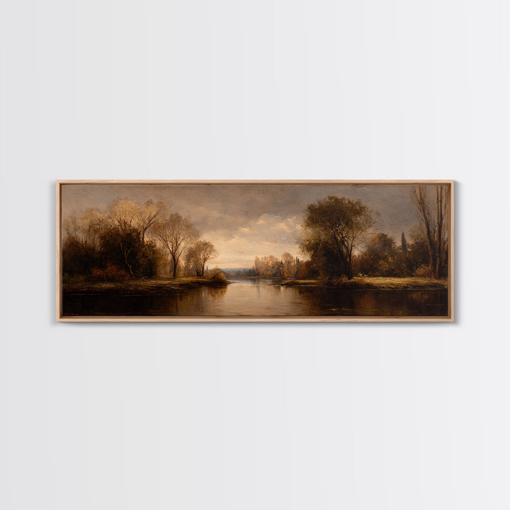 Classic Oil Painted Landscape Canvas Print, Traditional Art, Pokemon Poster, Living Room Decor, Watercolor Art, Classic, TRA-3x1-65