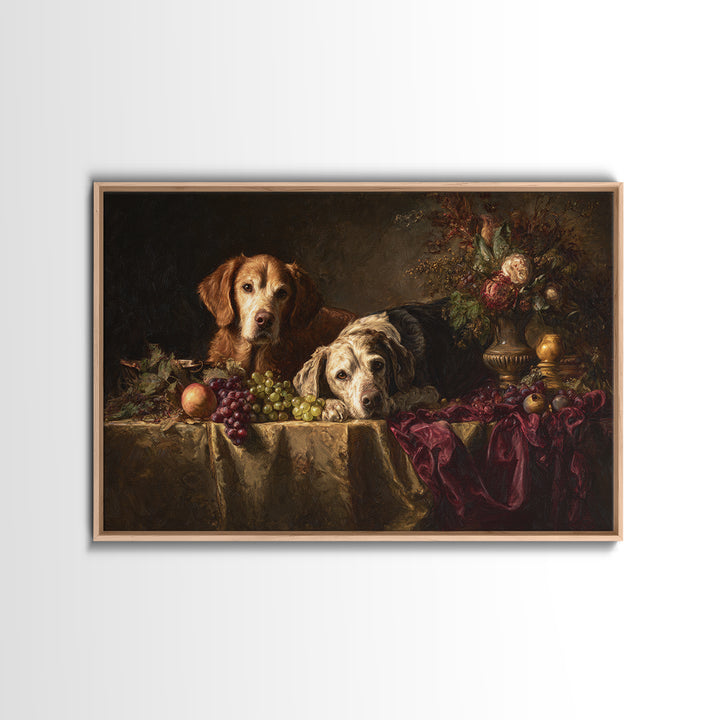 Hunting Dog Portrait Canvas Print, Traditional Art, Art, Living Room Decor, Fine Art, Classic, Printable Art, Art Commissions, TRA-3x2-88
