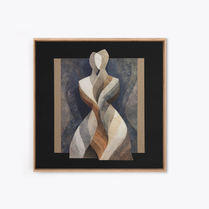 Carved Wood Figure Canvas Print, Tribal Art, Home Decor, Living Room Decor, Fine Art, Tribal, African Art, African Wall Art, TRI-1x1-45