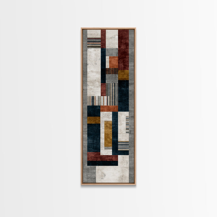 Geometric Border Design by Global Textiles Canvas Print, Tribal Art, African Art, Living Room Decor, Fine Art, Tribal, TRI-1x3-32