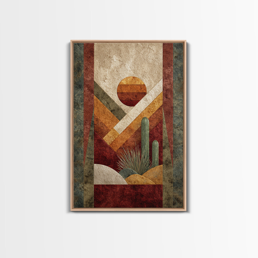 Desert Rhythm Pattern Canvas Print, Tribal Art, Unique Wall Art, Living Room Decor, Fine Art, Tribal, Abstract Print, TRI-2x3-54