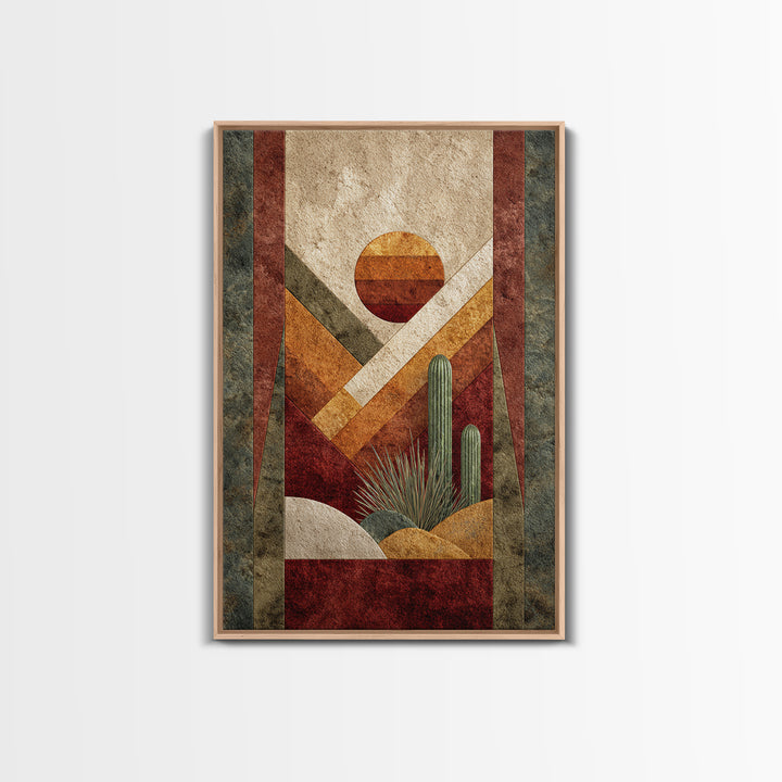 Desert Rhythm Pattern Canvas Print, Tribal Art, Unique Wall Art, Living Room Decor, Fine Art, Tribal, Abstract Print, TRI-2x3-54