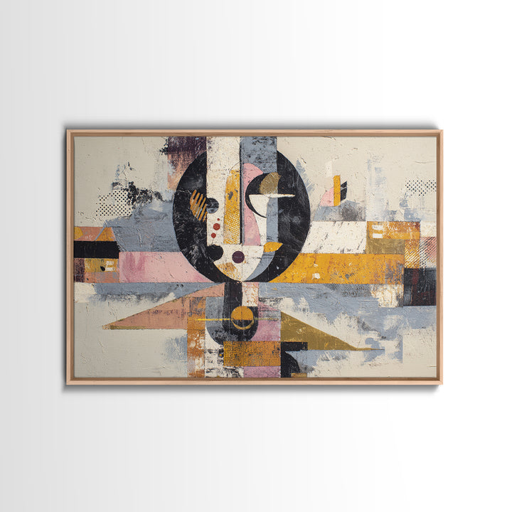 Abstract Warrior Figure Framed Canvas Print, Tribal Art, Art Print, Living Room Decor, Fine Art, Tribal, Abstract Wall Art, TRI-3x2-65