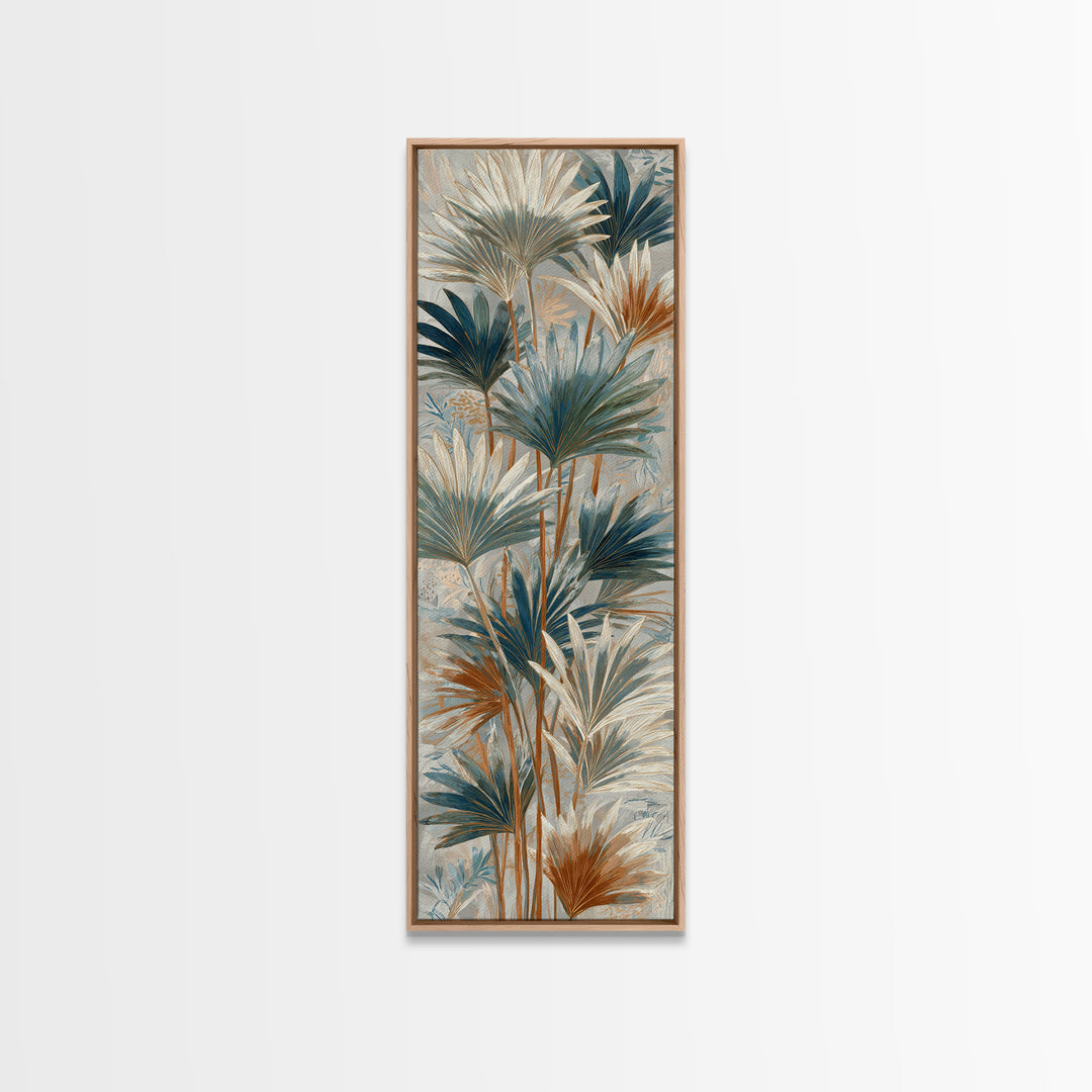 Tropical Fruit Market Arrangement Canvas Print, Tropical Art, Beach Print, Living Room Decor, Abstract Art, Tropic, TRO-1x3-51