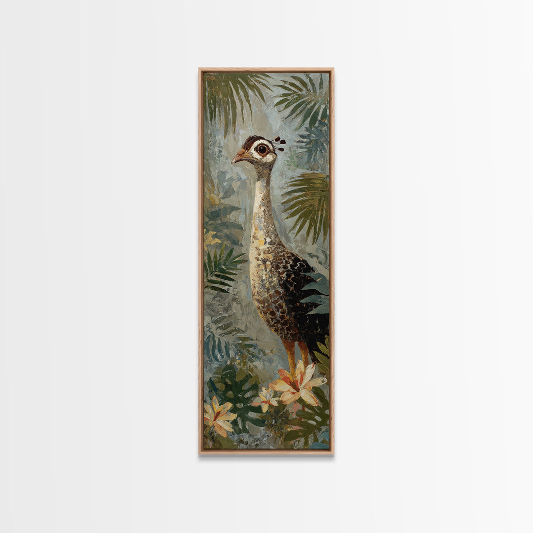 Colorful Jungle Bird Pattern Canvas Print, Tropical Art, Set of 3 Prints, Living Room Decor, Fine Art, Tropic, Botanical Art, TRO-1x3-56