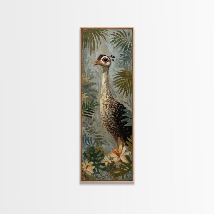 Colorful Jungle Bird Pattern Canvas Print, Tropical Art, Set of 3 Prints, Living Room Decor, Fine Art, Tropic, Botanical Art, TRO-1x3-56