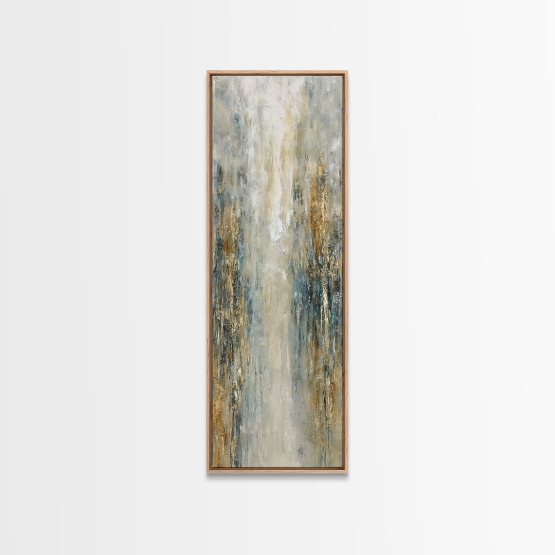 Jungle Waterfall with Misty Light Canvas Print, Tropical Art, Boho Decor, Living Room Decor, Oil Painting, Tropic, Art Print, TRO-1x3-97