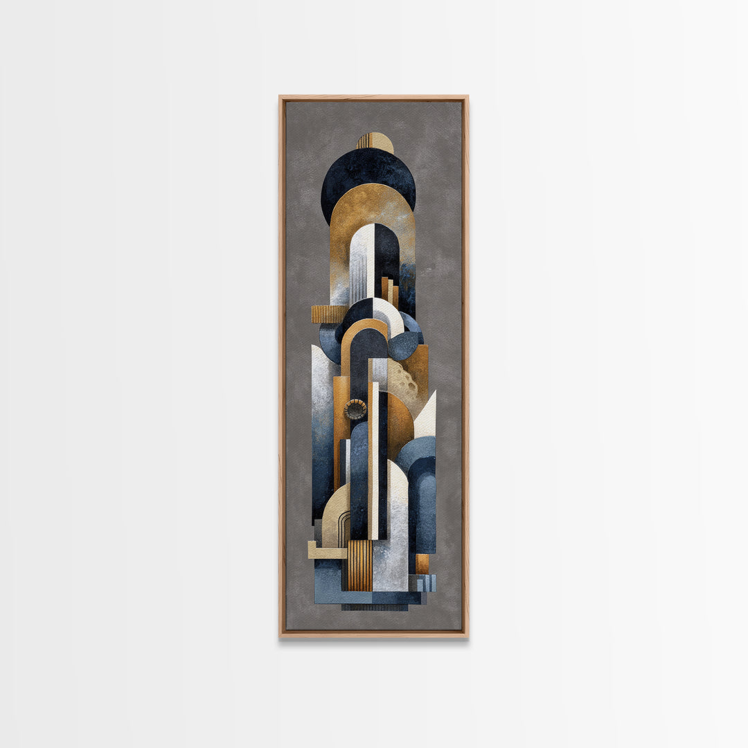 Old Theater Marquee Shapes Without Text Canvas Print, Urban Art, Textured Wall Art, Living Room Decor, Fine Art, Urban, URB-1x3-33