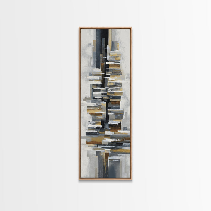 City Bridge Structure Framed Canvas Print, Urban Art, Basketball Wall Art, Living Room Decor, Fine Art, Urban, URB-1x3-70