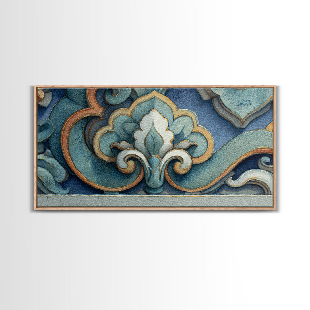 Old Theater Marquee Shapes Without Text Canvas Print, Urban Art, Contemporary Art, Living Room Decor, Abstract Art, Urban, URB-2x1-17